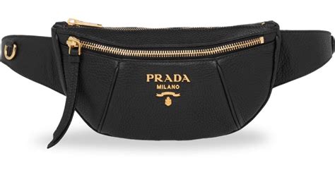 prada belt bag leather